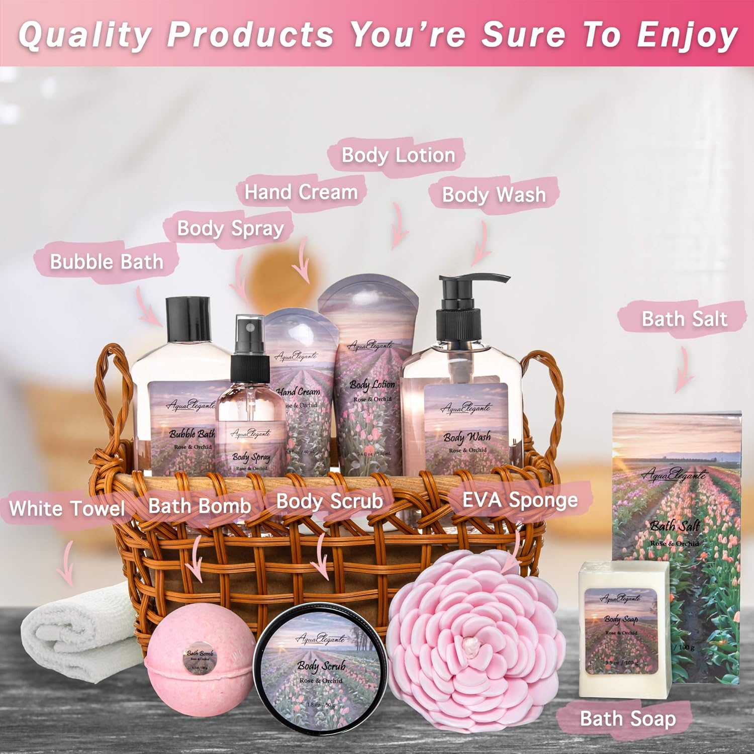 Luxury 13 Piece Spa Basket