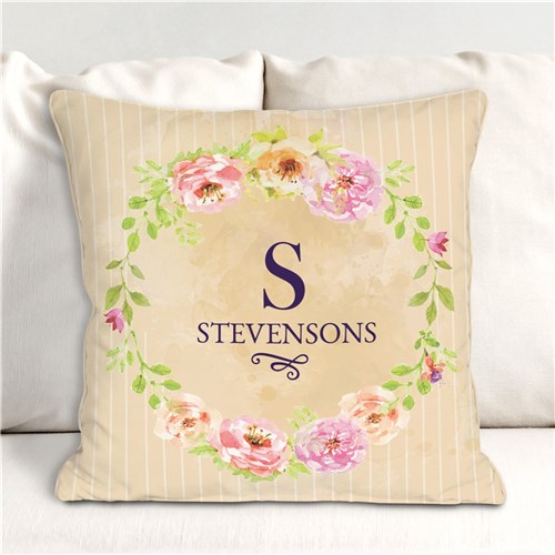Floral Spring Throw Pillow