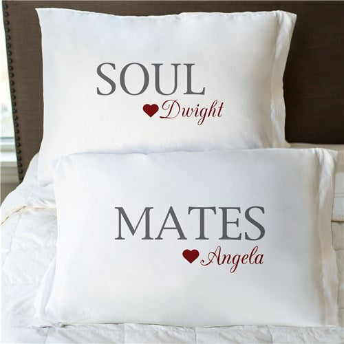 Personalized Soul Mates Pillowcase Set