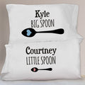 Couples Personalized Big Spoon Little Spoon Pillowcase Set
