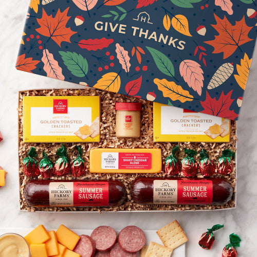 Hickory Farms Fall Savory Farmhouse Gift Box