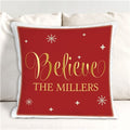 Personalized Believe Throw Pillow - 17 Inches